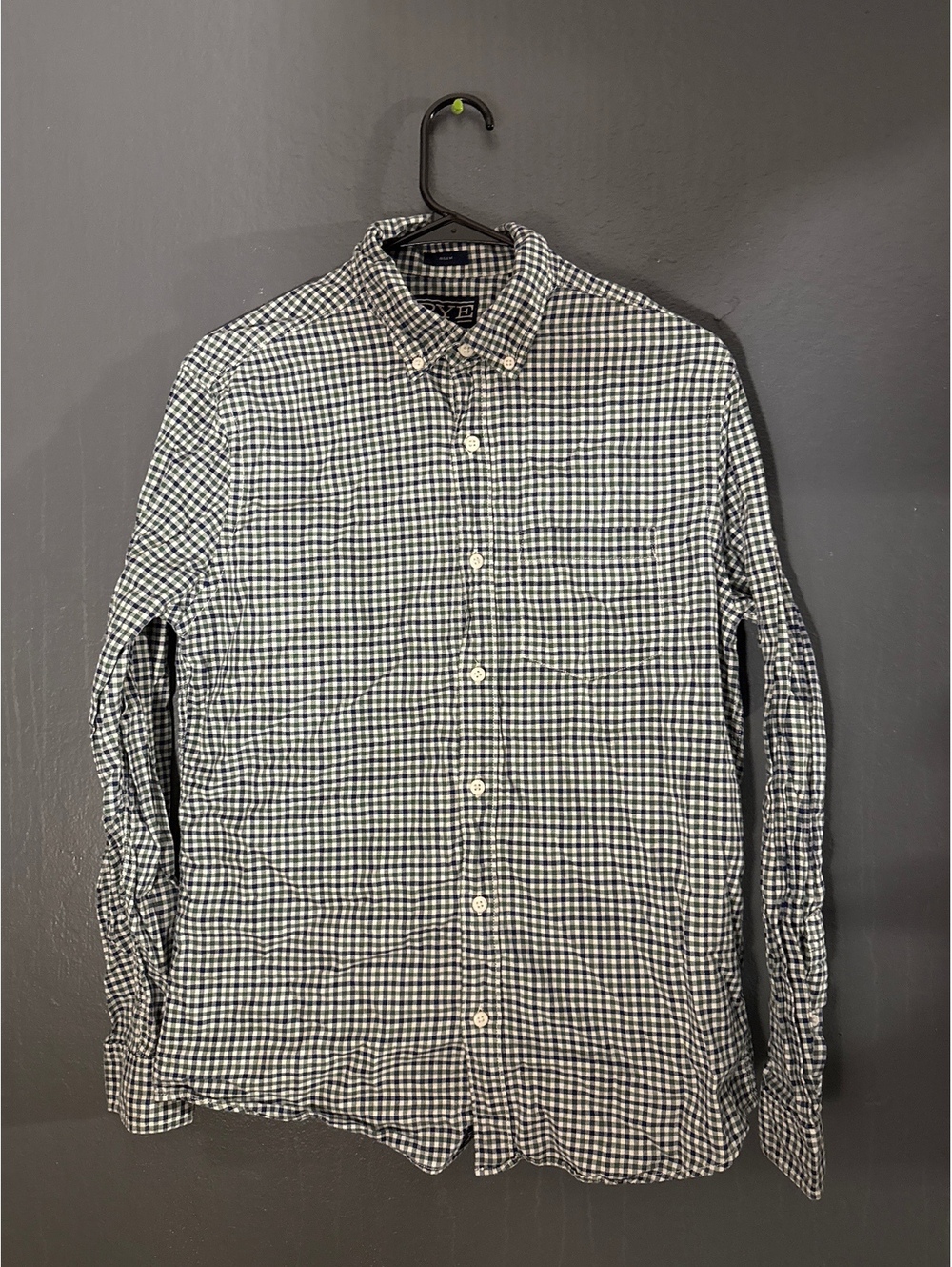 RYE Slim Fit Button-Down Checkered Shirt